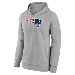 New England Patriots Women's Primary Logo Pullover Hoodie - Gray outlet