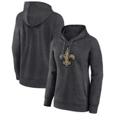 New Orleans Saints Women's Primary Logo Pullover Hoodie - Charcoal sale