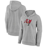 Tampa Bay Buccaneers Women's Primary Logo Pullover Hoodie - Gray outlet
