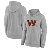 Washington Commanders Women's Primary Logo Pullover Hoodie - Gray for sale