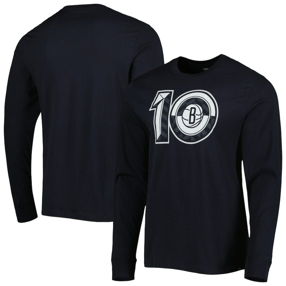Brooklyn Nets '47 10th Anniversary Super Rival Long Sleeve T-Shirt - Black for sale