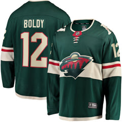 Matthew Boldy Minnesota Wild Fanatics Home Breakaway Player Jersey - Green Jerseys