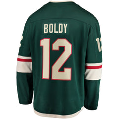 Matthew Boldy Minnesota Wild Fanatics Home Breakaway Player Jersey - Green Jerseys
