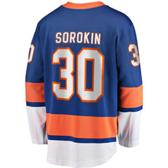 Ilya Sorokin New York Islanders Fanatics Home Breakaway Player Jersey - Royal Jerseys
