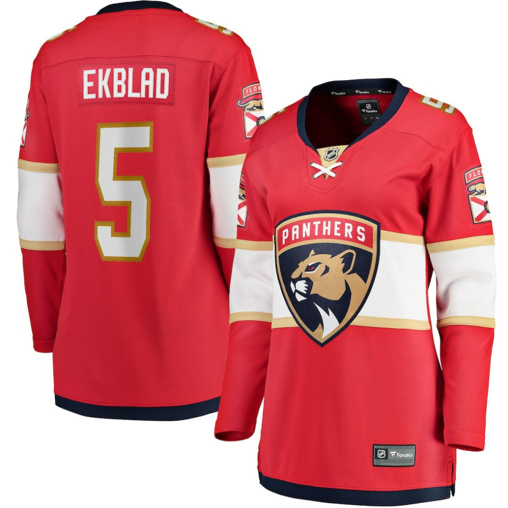 Aaron Ekblad Florida Panthers Fanatics Women's Home Team Breakaway Player Jersey - Red Jerseys