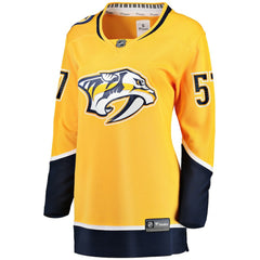 Dante Fabbro Nashville Predators Fanatics Women's Home Breakaway Player Jersey - Gold Jerseys