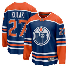 Brett Kulak Edmonton Oilers Fanatics Home Breakaway Player Jersey - Royal Jerseys