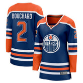 Evan Bouchard Edmonton Oilers Fanatics Women's Home Breakaway Player Jersey - Royal Jerseys