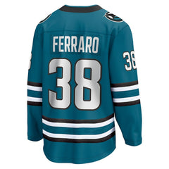 Mario Ferraro San Jose Sharks Fanatics Home Breakaway Player Jersey - Teal Jerseys