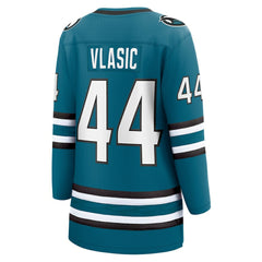 Marc-Edouard Vlasic San Jose Sharks Fanatics Women's Home Breakaway Player Jersey - Teal Jerseys