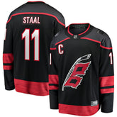 Jordan Staal Carolina Hurricanes Fanatics Home Captain Patch Breakaway Player Jersey - Black Jerseys