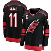 Jordan Staal Carolina Hurricanes Fanatics Women's Home Captain Patch Breakaway Player Jersey - Black Jerseys