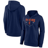 Detroit Tigers Women's Team Live For It Pullover Hoodie Navy
