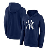 New York Yankees Women's Core Logo Pullover Hoodie Navy