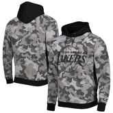 Los Angeles Lakers Hugo Boss x NBA Camo Pullover Hoodie - Black sale