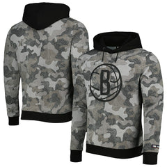 Brooklyn Nets Hugo Boss Camo Pullover Hoodie - Black for sale