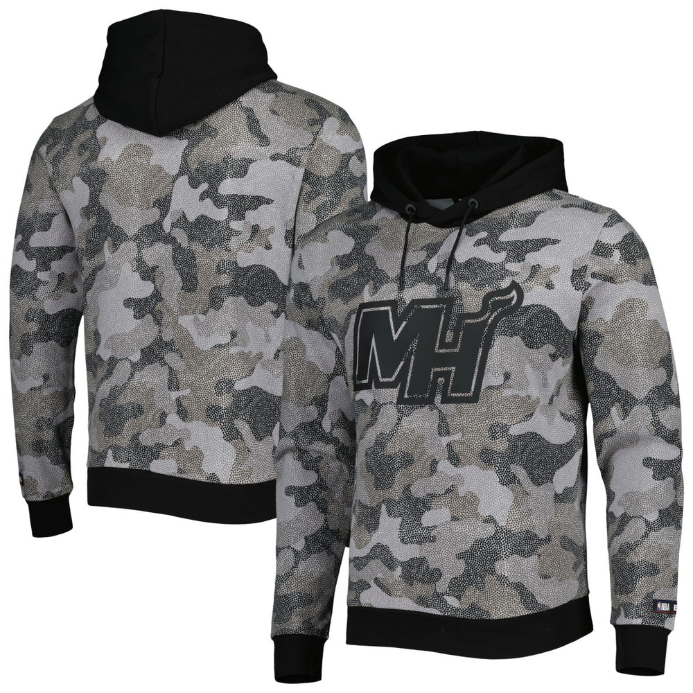 Miami Heat Hugo Boss Camo Pullover Hoodie - Black shop