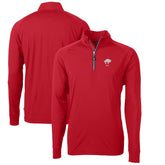 Buffalo Bills Cutter & Buck Adapt Eco Knit Stretch Recycled Big & Tall Quarter-Zip Throwback Pullover Top - Red for sale