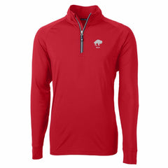 Buffalo Bills Cutter & Buck Adapt Eco Knit Stretch Recycled Big & Tall Quarter-Zip Throwback Pullover Top - Red for sale
