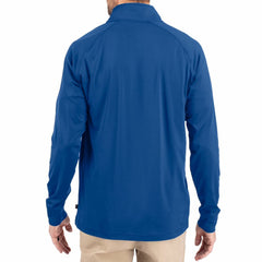Buffalo Bills Cutter & Buck Adapt Eco Knit Stretch Recycled Big & Tall Quarter-Zip Throwback Pullover Top - Royal discount