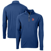 Denver Broncos Cutter & Buck Adapt Eco Knit Stretch Recycled Big & Tall Quarter-Zip Throwback Pullover Top - Royal outlet