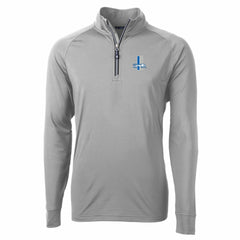 Detroit Lions Cutter & Buck Adapt Eco Knit Stretch Recycled Big & Tall Quarter-Zip Throwback Pullover Top - Gray outlet