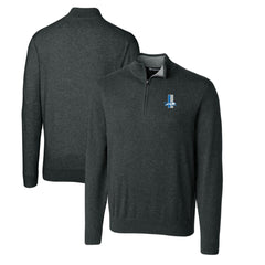 Detroit Lions Cutter & Buck Throwback Logo Lakemont Tri-Blend Big & Tall Quarter-Zip Pullover Sweater - Heather Charcoal for sale