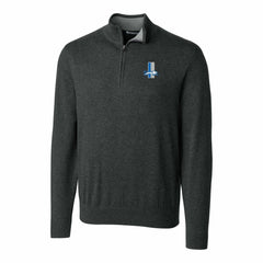 Detroit Lions Cutter & Buck Throwback Logo Lakemont Tri-Blend Big & Tall Quarter-Zip Pullover Sweater - Heather Charcoal for sale