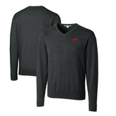 Buffalo Bills Cutter & Buck Throwback Logo Lakemont Tri-Blend Big & Tall V-Neck Pullover Sweater - Heather Charcoal for sale