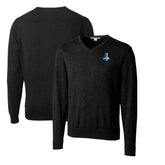 Detroit Lions Cutter & Buck Throwback Logo Lakemont Tri-Blend Big & Tall V-Neck Pullover Sweater - Black outlet