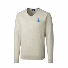 Detroit Lions Cutter & Buck Throwback Logo Lakemont Tri-Blend Big & Tall V-Neck Pullover Sweater - Oatmeal outlet