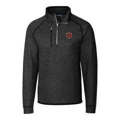 Chicago Bears Cutter & Buck Mainsail Sweater-Knit Big & Tall Half-Zip Pullover Jacket - Heather Charcoal on sale