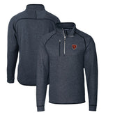 Chicago Bears Cutter & Buck Mainsail Sweater-Knit Big & Tall Half-Zip Pullover Jacket - Heather Navy outlet