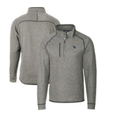 Indianapolis Colts Cutter & Buck Mainsail Sweater-Knit Big & Tall Half-Zip Pullover Jacket - Heather Gray outlet