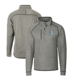 Detroit Lions Cutter & Buck Mainsail Sweater-Knit Big & Tall Half-Zip Pullover Jacket - Heather Gray cheap