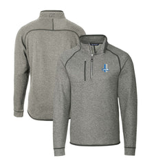 Detroit Lions Cutter & Buck Mainsail Sweater-Knit Big & Tall Half-Zip Pullover Jacket - Heather Gray cheap