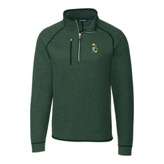 Green Bay Packers Cutter & Buck Mainsail Sweater-Knit Big & Tall Half-Zip Pullover Jacket - Heather Green discount