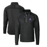 New England Patriots Cutter & Buck Mainsail Sweater-Knit Big & Tall Half-Zip Pullover Jacket - Heather Charcoal outlet