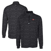 San Francisco 49ers Cutter & Buck Throwback Logo Big & Tall Traverse Camo Print Stretch Quarter-Zip Pullover Top - Black for sale