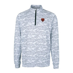 Chicago Bears Cutter & Buck Throwback Logo Big & Tall Traverse Camo Print Stretch Quarter-Zip Pullover Top - Charcoal online