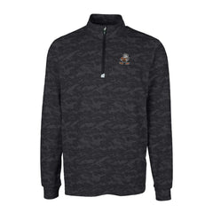 Cleveland Browns Cutter & Buck Throwback Logo Big & Tall Traverse Camo Print Stretch Quarter-Zip Pullover Top - Black discount