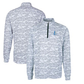 Detroit Lions Cutter & Buck Throwback Logo Big & Tall Traverse Camo Print Stretch Quarter-Zip Pullover Top - Charcoal cheap