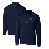 Chicago Bears Cutter & Buck Throwback Logo Traverse Stretch Quarter-Zip Big & Tall Pullover Top - Navy sale