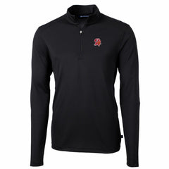 Tampa Bay Buccaneers Cutter & Buck Throwback Logo Virtue Eco Pique Recycled Quarter-Zip Big & Tall Pullover Top - Black online