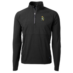 Green Bay Packers Cutter & Buck Adapt Eco Knit Hybrid Throwback Recycled Quarter-Zip Pullover - Black sale