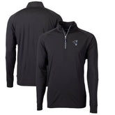 Indianapolis Colts Cutter & Buck Adapt Eco Knit Stretch Recycled Quarter-Zip Throwback Pullover Top - Black sale
