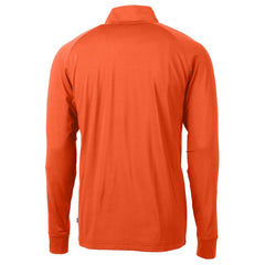Chicago Bears Cutter & Buck Adapt Eco Knit Stretch Recycled Quarter-Zip Throwback Pullover Top - Orange discount