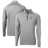 New England Patriots Cutter & Buck Adapt Eco Knit Stretch Recycled Quarter-Zip Throwback Pullover Top - Gray online