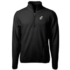 New Orleans Saints Cutter & Buck Throwback Eco Sherpa Fleece Quarter-Zip Pullover Jacket - Black outlet