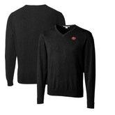 San Francisco 49ers Cutter & Buck Throwback Logo Lakemont Tri-Blend V-Neck Pullover Sweater - Black cheap